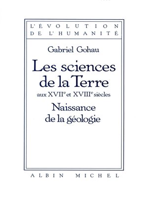 cover image of Les Sciences de la terre aux XVIIe et XVIIIe siècles